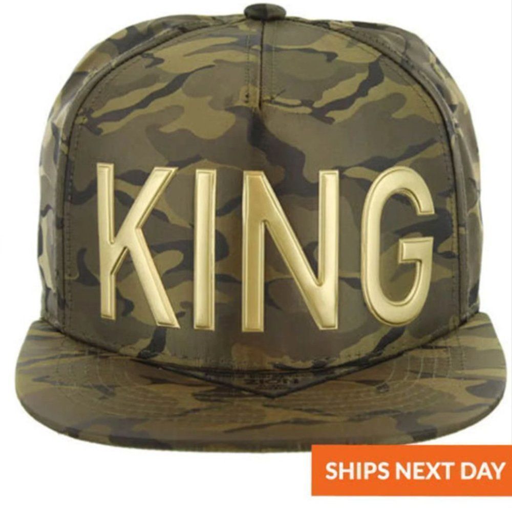 King Camo 3D Cap - Statement Hat - Cap - Dad Cap - Dad Hat - Trucker Hat